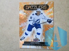 2022-23 UD Series 2 Orange Dazzlers #DZ-66 Cole Koepke Tampa Bay Lightning